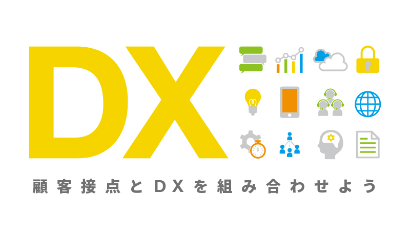 顧客接点とDXの組み合わせ　アイキャッチ画像
